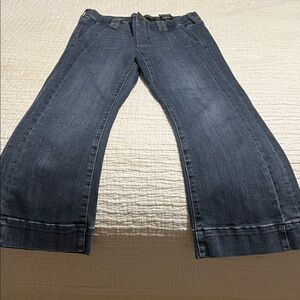 Liverpool Dark Blue Ankle & Cropped Jeans